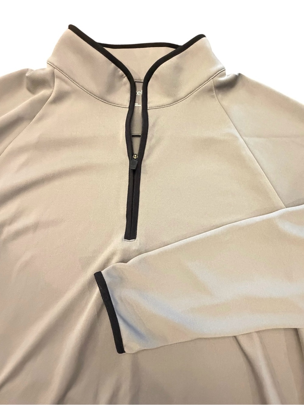 Zella‎ Quarter Zip Pullover Athletic Top Grey Long Sleeve Athleisure Women’s L